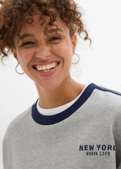 New Sudadera oversize en suave mezcla de algodón Mujer Ropa Cómoda