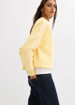Clearance Sudadera oversize en suave mezcla de algodón Mujer Ropa Cómoda