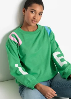 Outlet Sudadera oversize en suave mezcla de algodón Mujer Ropa Cómoda