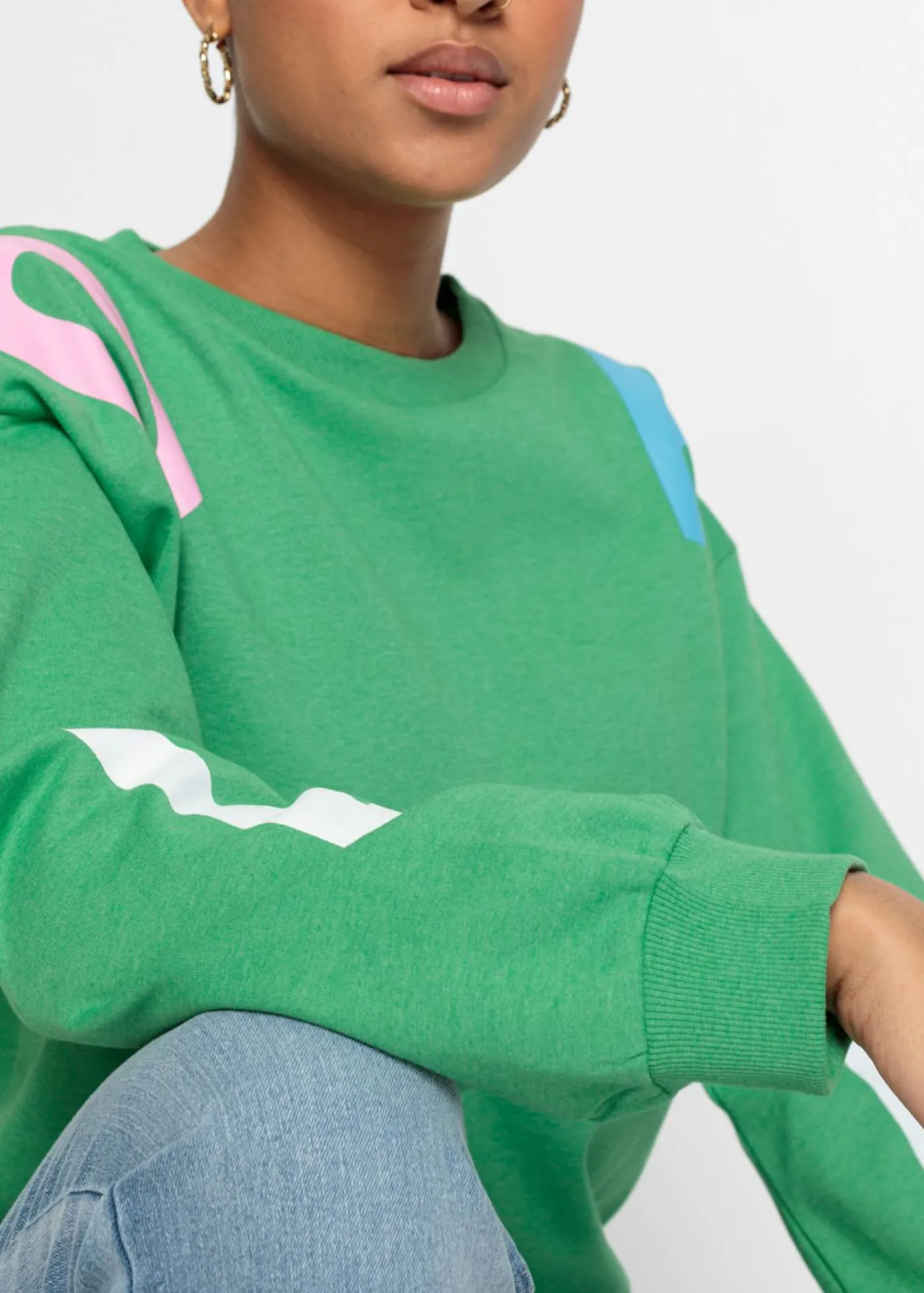Outlet Sudadera oversize en suave mezcla de algodón Mujer Ropa Cómoda