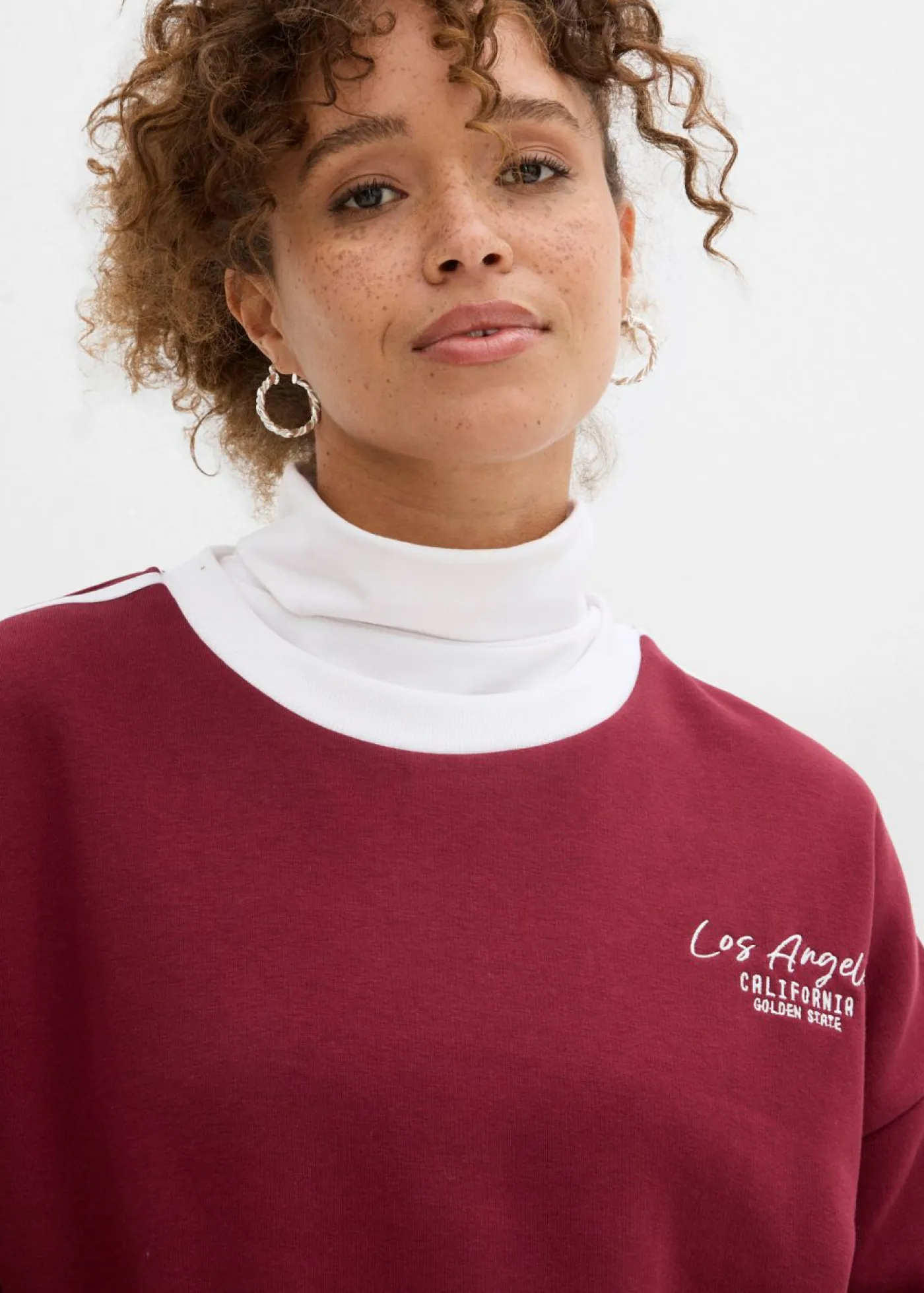 Online Sudadera oversize en suave mezcla de algodón Mujer Ropa Cómoda