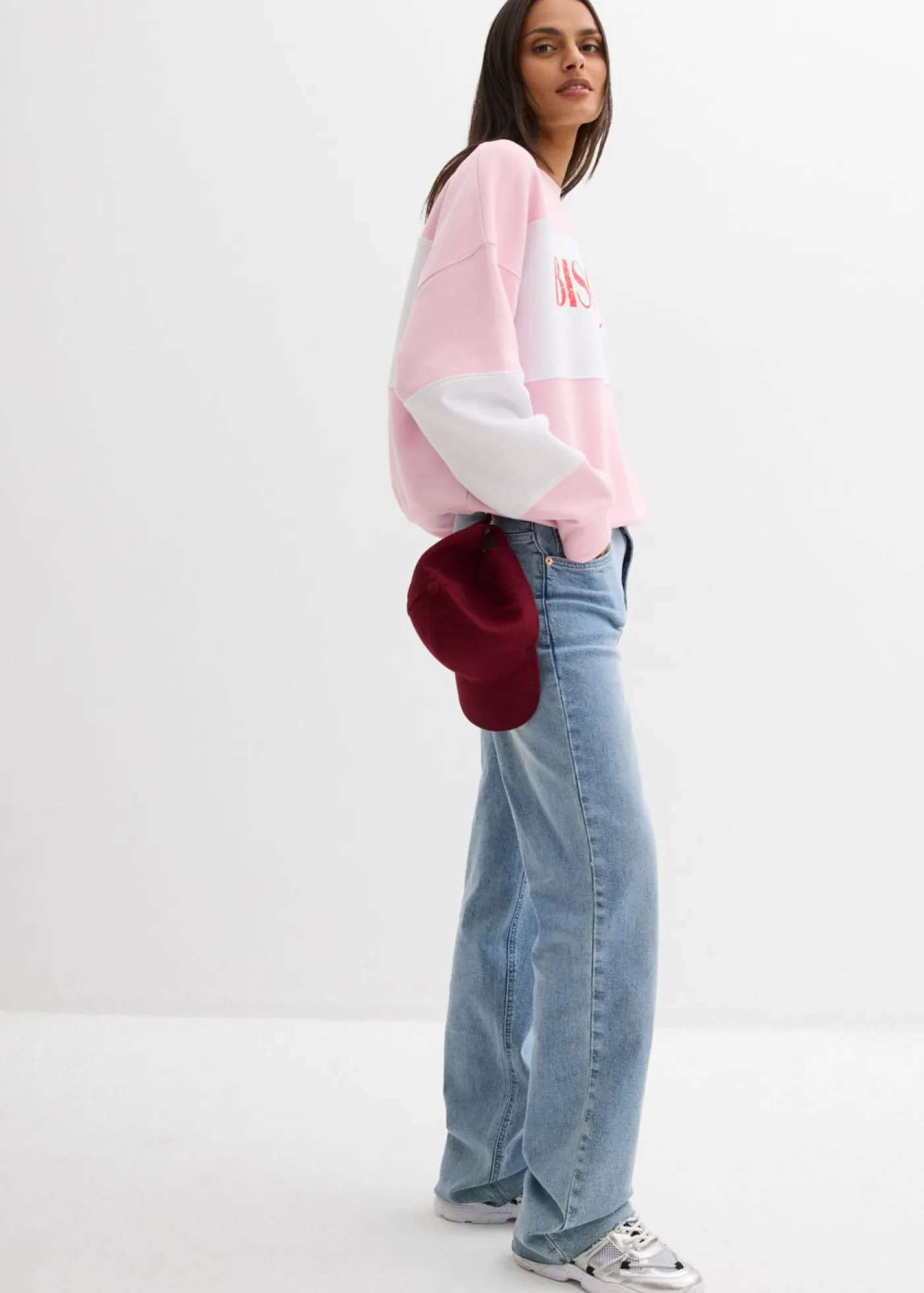 Sudadera oversize en suave mezcla de algodón Mujer Ropa Cómoda