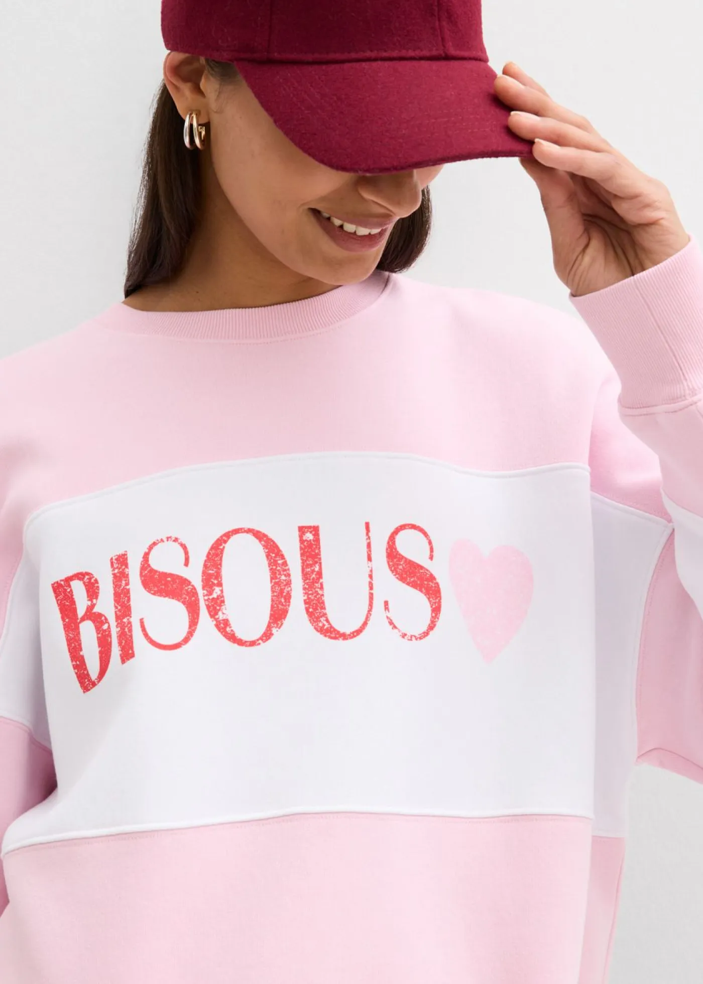 Sudadera oversize en suave mezcla de algodón Mujer Ropa Cómoda