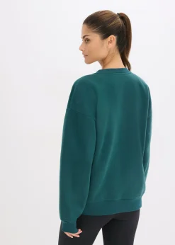 Online Sudadera térmica de material de secado rápido con corte holgado Mujer Ropa Deportiva|Camisetas