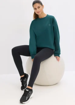 Online Sudadera térmica de material de secado rápido con corte holgado Mujer Ropa Deportiva|Camisetas