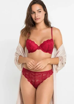 Sujetador + tanga de encaje delicado (2 piezas) Mujer Sujetadores|Sujetadores De Copa E A H