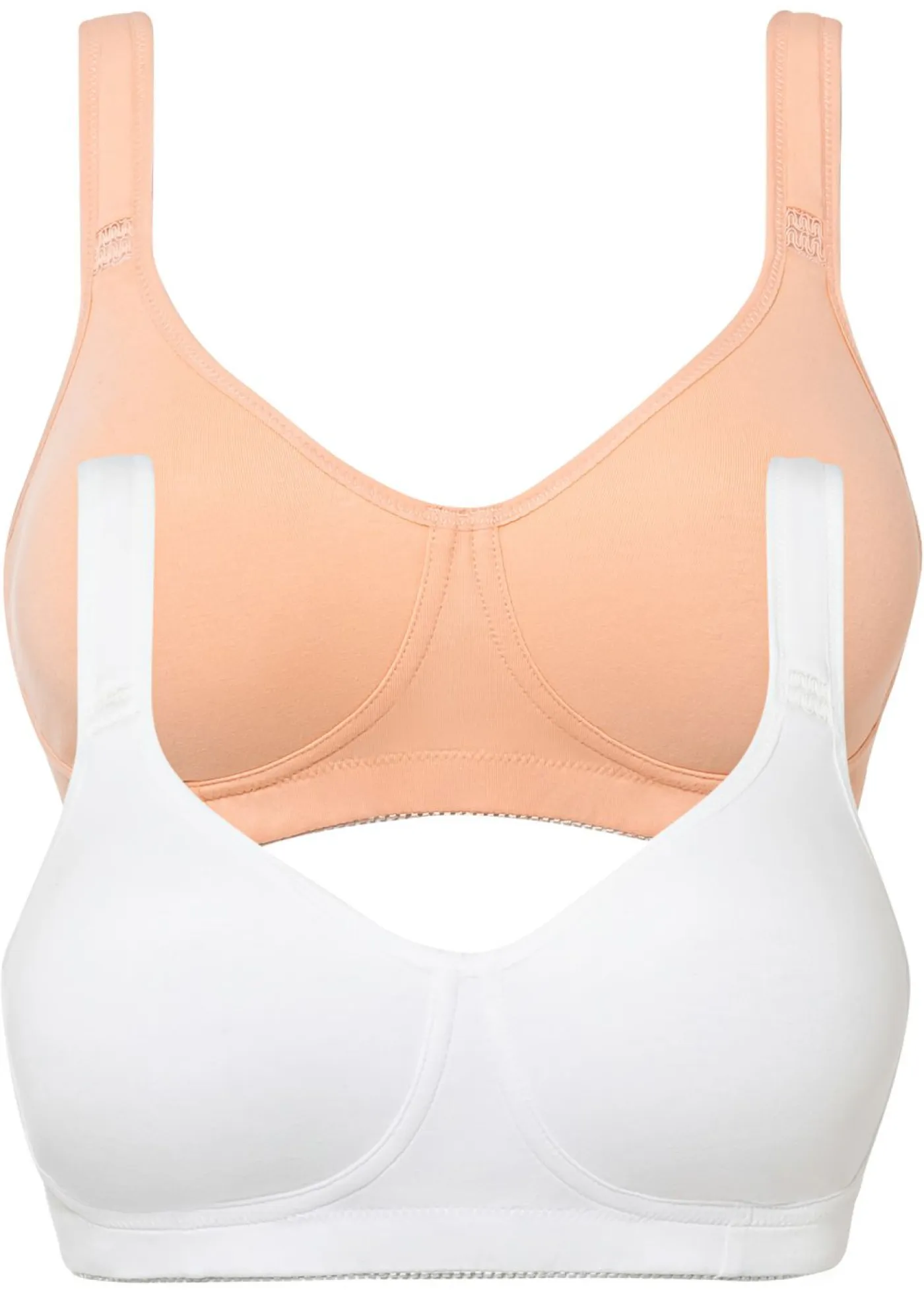 Outlet Sujetador básico de algodón sin aros (2 unidades) Mujer Ropa Interior De Algodón|Sujetadores De Copa E A H