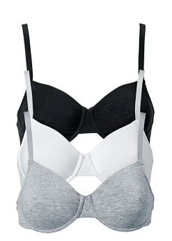 Online Sujetador básico de algodón orgánico con aros (3 unidades) Mujer Ropa Interior De Algodón|Sujetadores De Copa E A H
