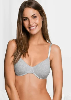 Online Sujetador básico de algodón orgánico con aros (3 unidades) Mujer Ropa Interior De Algodón|Sujetadores De Copa E A H