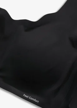 Clearance Sujetador básico Feel Comfort con corte láser sin aros Mujer Sin Costuras|Sujetadores