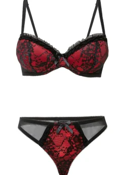 Online Sujetador con aros + tanga (conjunto de 2 piezas) Mujer Lencería