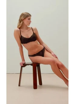 Sale Sujetador con aros, guateado lateral y encaje delicado Mujer Novedades