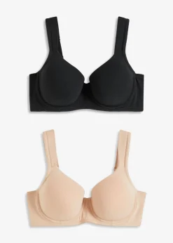 Clearance Sujetador con aros y algodón orgánico (2 unidades) Mujer Ropa Interior De Algodón|Sin Costuras