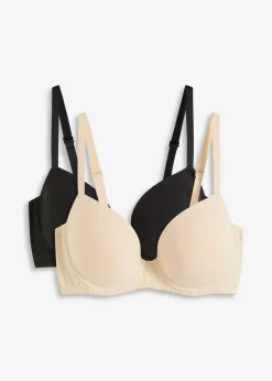Sale Sujetador con aros y algodón orgánico (2 unidades) Mujer Básicos|Sujetadores