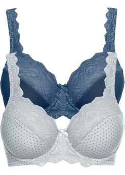 Sale Sujetador con aros y encaje delicado (2 unidades) Mujer Sujetadores