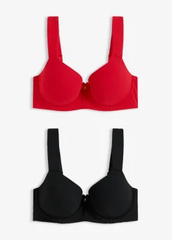 Hot Sujetador con aros y encaje (2 unidades) Mujer Sujetadores De Copa E A H|Ropa Interior De Algodón