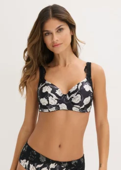 Discount Sujetador con efecto brillante y detalles de encaje Mujer Sujetadores