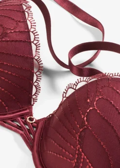 Hot Sujetador de bordado elegante Mujer Lencería|Sujetadores De Copa E A H