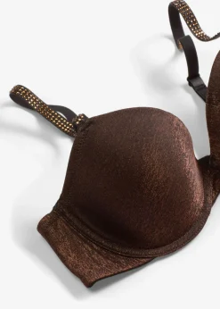 Hot Sujetador de material brillante Mujer Sujetadores De Copa E A H|Lencería