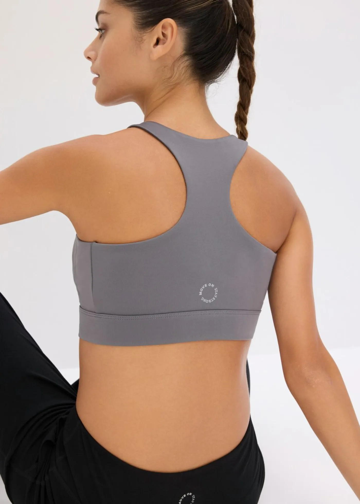 New Sujetador deportivo con espalda nadadora y sujeción ligera Mujer Sujetadores