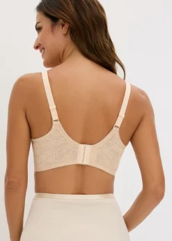 Outlet Sujetador Feel Comfort sin aros con corte láser y encaje Mujer Sin Costuras|Novedades