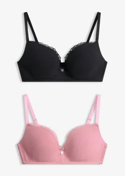 Online Sujetador push-up sin aros y con algodón (2 unidades) Mujer Ropa Interior De Algodón|Sujetadores