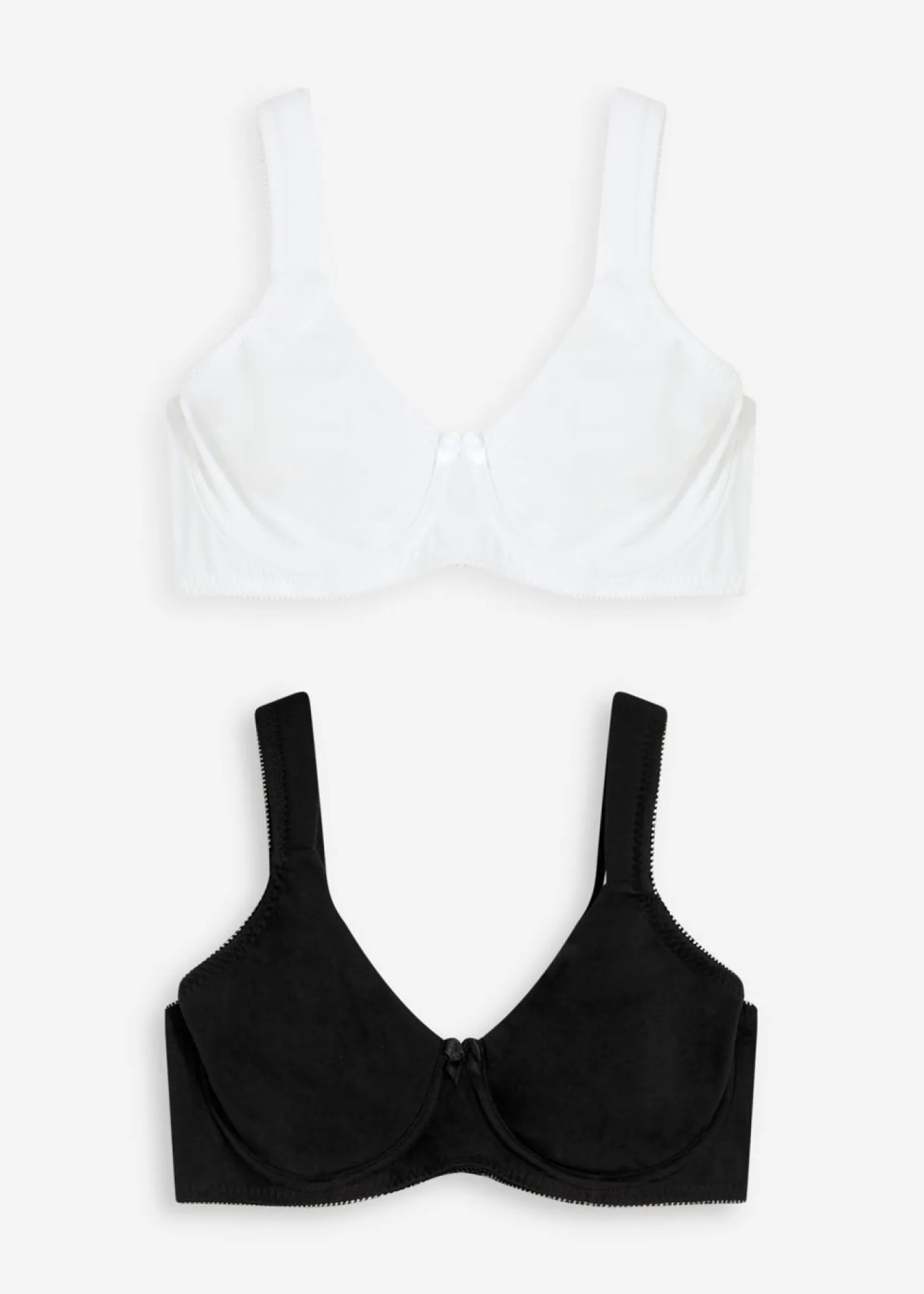 Best Sujetador reductor básico de algodón orgánico con aros (2 unidades) Mujer Ropa Interior De Algodón