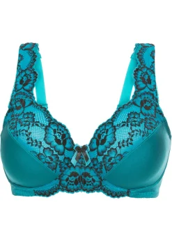 Hot Sujetador reductor con aros y encaje Mujer Sujetadores