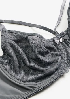 New Sujetador reductor con encaje delicado Mujer Sujetadores|Lencería