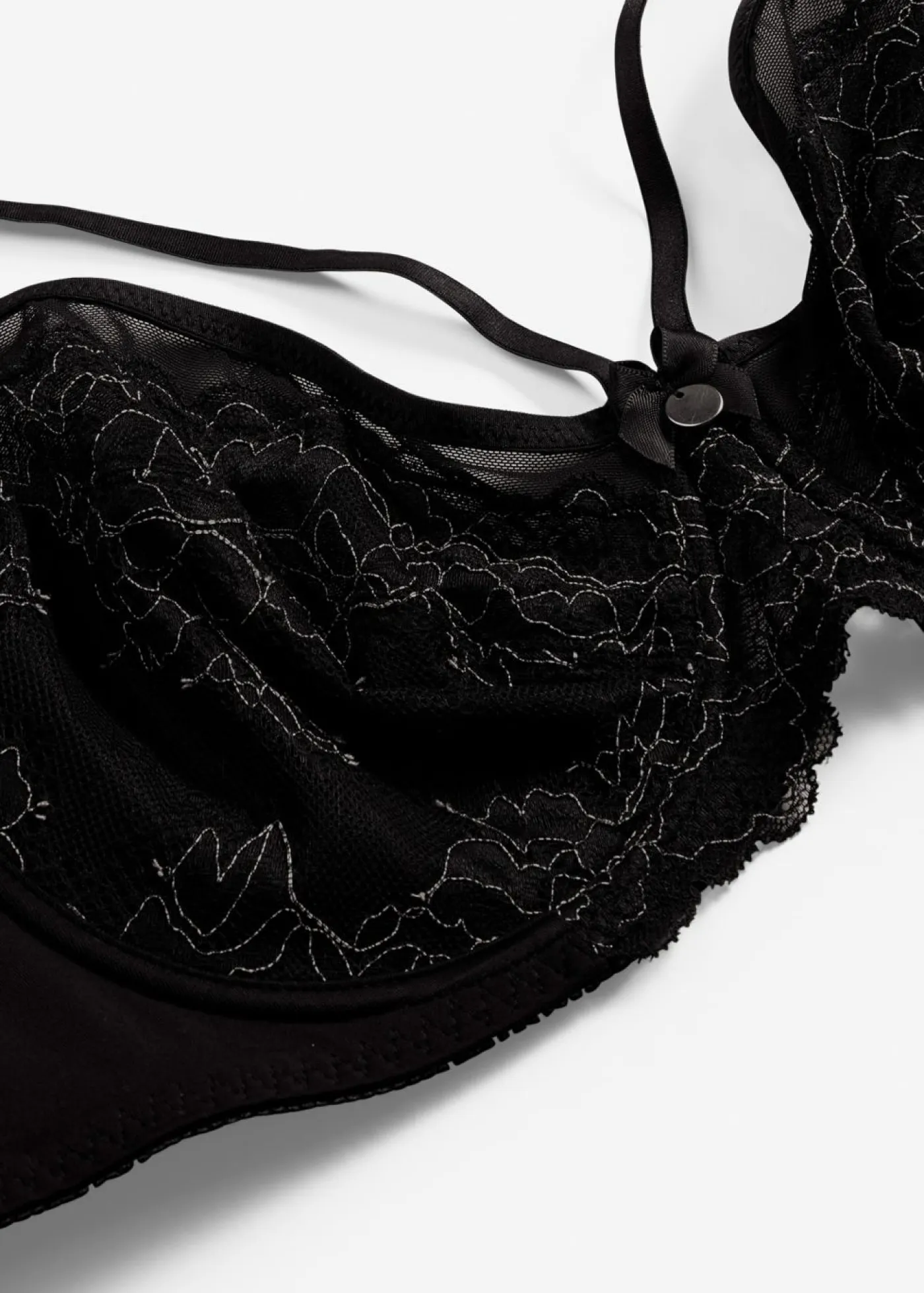 Hot Sujetador reductor con encaje delicado Mujer Lencería