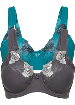 New Sujetador reductor con tirantes acolchados (2 unidades) Mujer Sujetadores