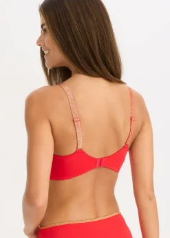 Discount Sujetador reductor con tirantes brillantes Mujer Sujetadores