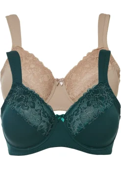 Clearance Sujetador reductor con tirantes acolchados (2 unidades) Mujer Sujetadores