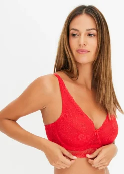 Discount Sujetador reductor de encaje con aros y lentejuelas elegantes Mujer Lencería