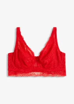 Discount Sujetador reductor de encaje con aros y lentejuelas elegantes Mujer Sujetadores De Copa E A H|Sujetadores