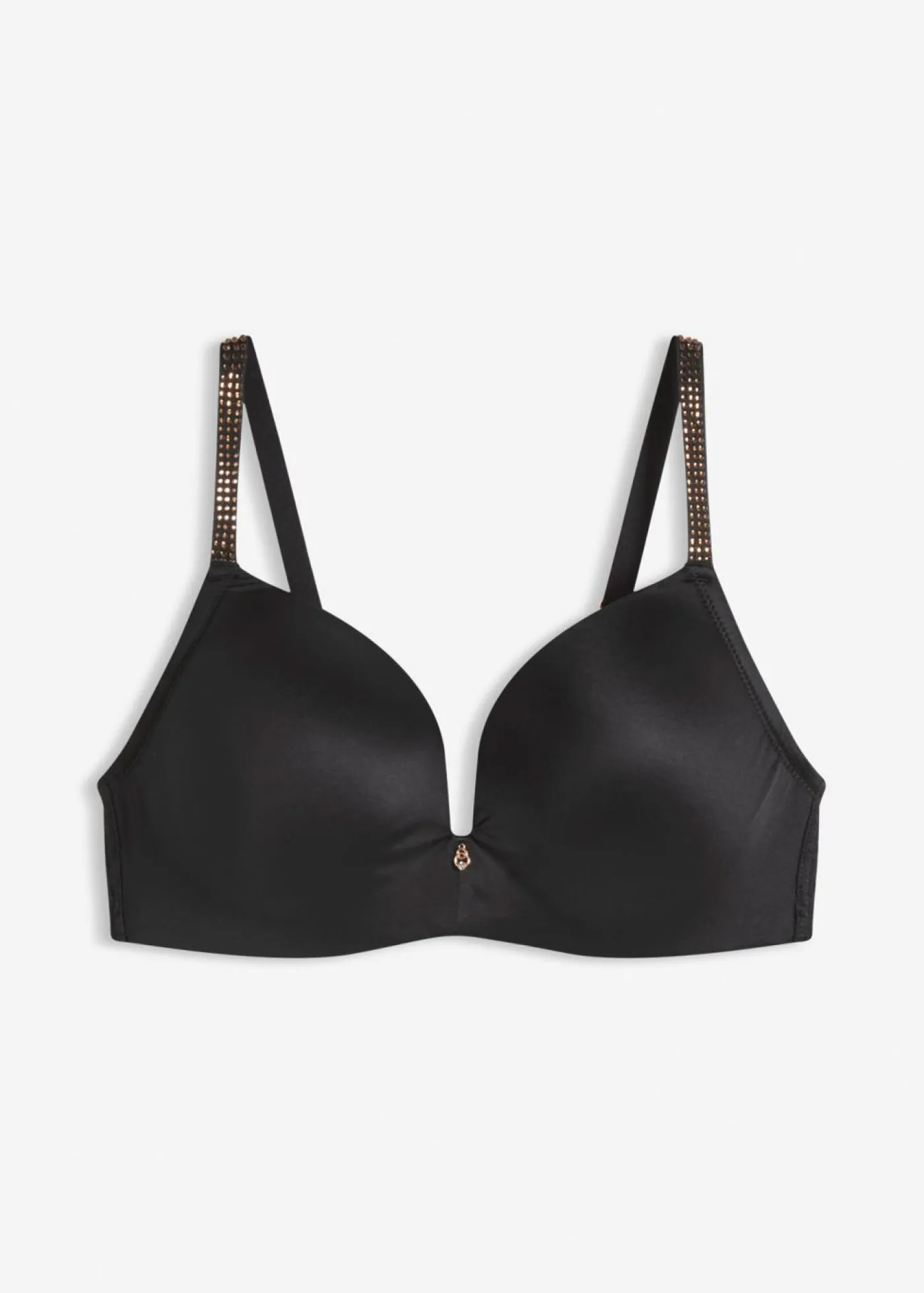 New Sujetador sin aros con tirantes brillantes Mujer Lencería|Sujetadores