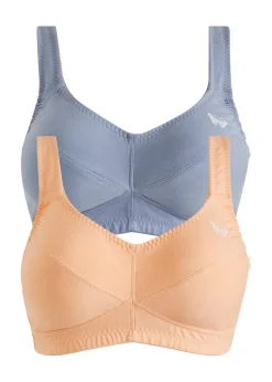 New Sujetador sin aros de algodón orgánico (2 unidades) Mujer Básicos|Ropa Interior De Algodón
