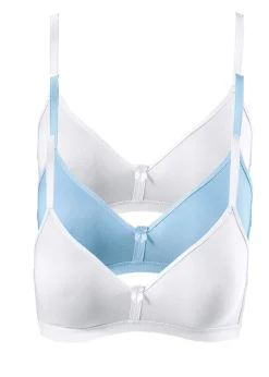 Sujetador sin aros de algodón orgánico (3 unidades) Mujer Ropa Interior De Algodón|Básicos