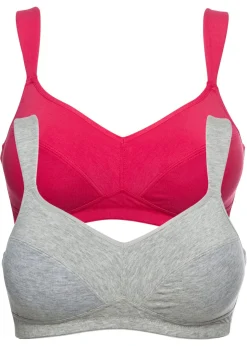 New Sujetador sin aros de algodón orgánico (2 unidades) Mujer Básicos|Ropa Interior De Algodón