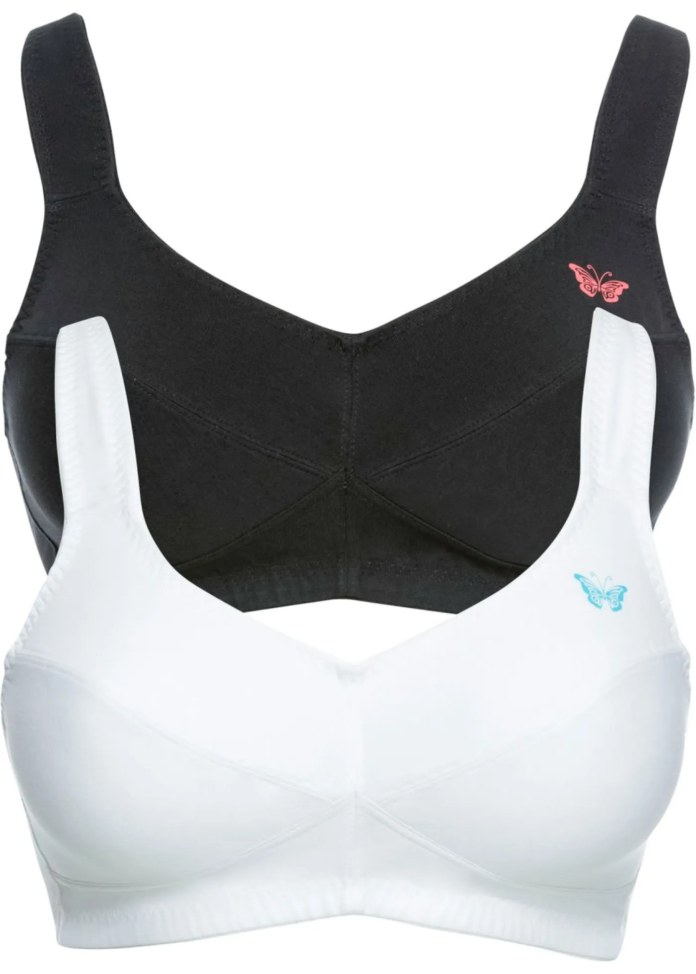 Clearance Sujetador sin aros de algodón orgánico (2 unidades) Mujer Ropa Interior De Algodón|Básicos