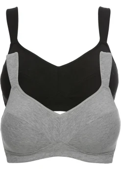 Discount Sujetador sin aros de algodón orgánico (2 unidades) Mujer Ropa Interior De Algodón|Sujetadores De Copa E A H