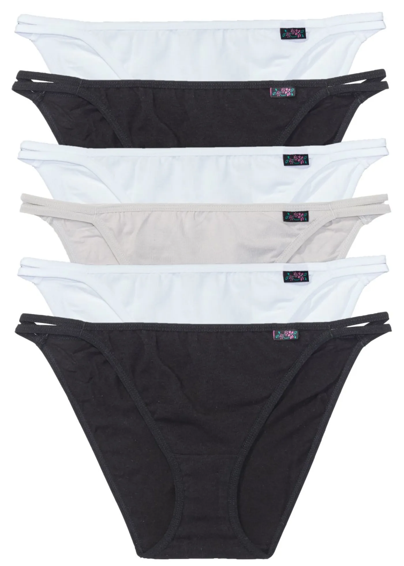 Clearance Tanga (6 unidades) Mujer Ropa Interior De Algodón|Básicos
