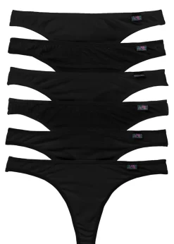 Tanga con algodón orgánico (6 unidades) Mujer Ropa Interior De Algodón|Básicos