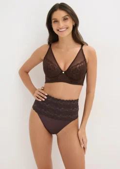 Discount Tanga con efecto moldeador medio (2 unidades) Mujer Temática·Lencería De Primavera|Bragas