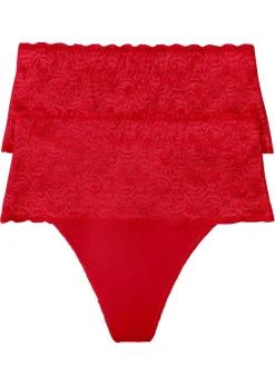 Outlet Tanga con efecto moldeador medio (2 unidades) Mujer Temática·Lencería De Primavera|Bragas