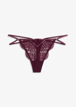 Best Tanga de encaje delicado Mujer Lencería|Bragas