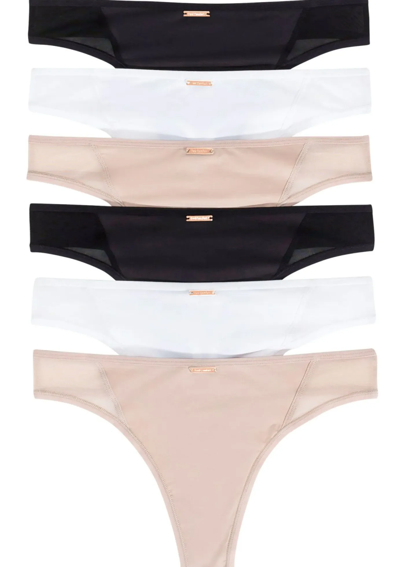 Discount Tanga de microfibra de la serie Feel Comfort (6 unidades) Mujer Ropa Interior Deportiva|Básicos