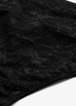 New Tanga de talle alto con encaje delicado Mujer Lencería|Bragas
