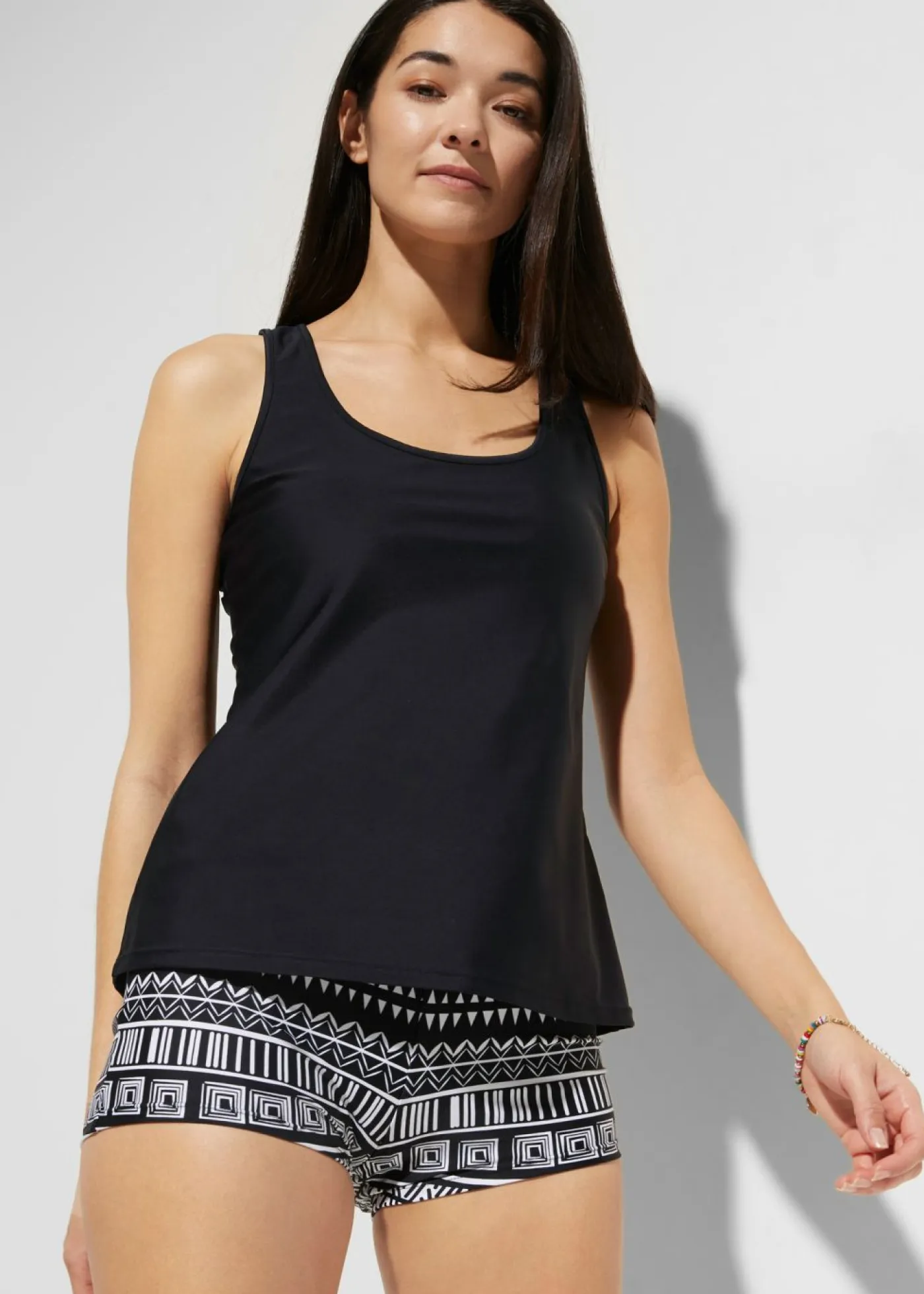 Online Tankini (3 piezas) con sujetador bustier Mujer Ropa De Baño Cubridora|Ropa De Baño Deportiva