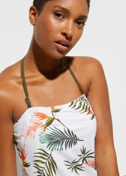 Tankini bandeau (2 piezas) con tirantes multiposición Mujer Tankinis